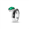 RichandRare-黑色线条-祖母绿配黑玛瑙及钻石戒指